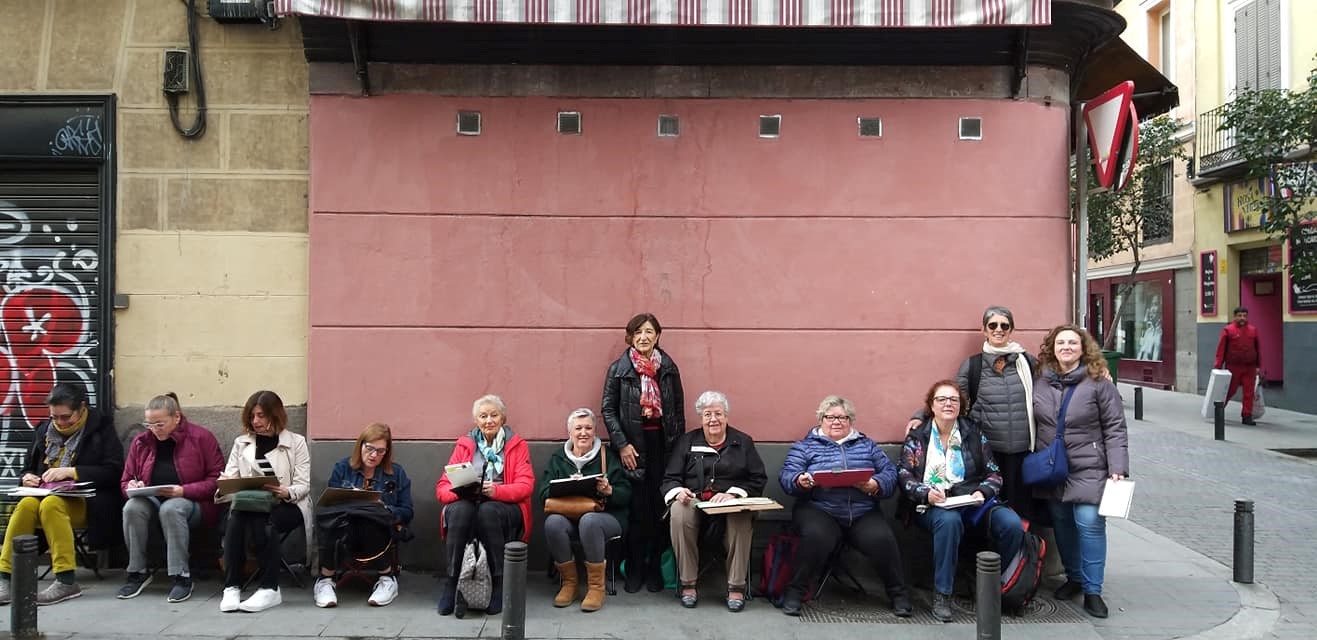 Grupo de pintores 'Escaparates de Madrid'