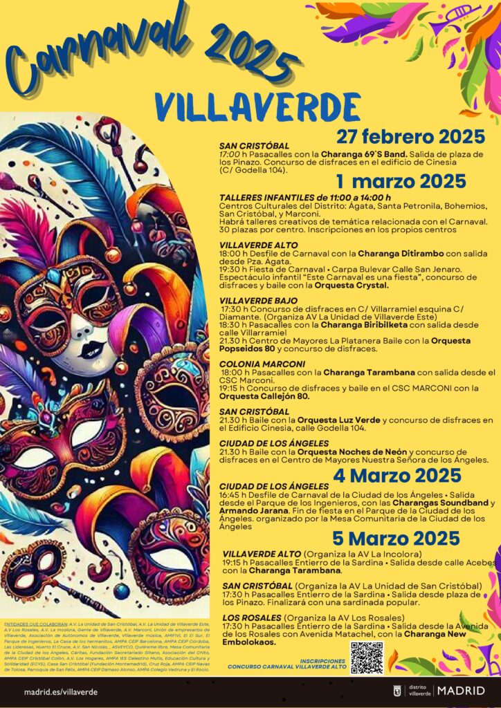 Cartel de las fiestas de Carnaval en Villaverde
