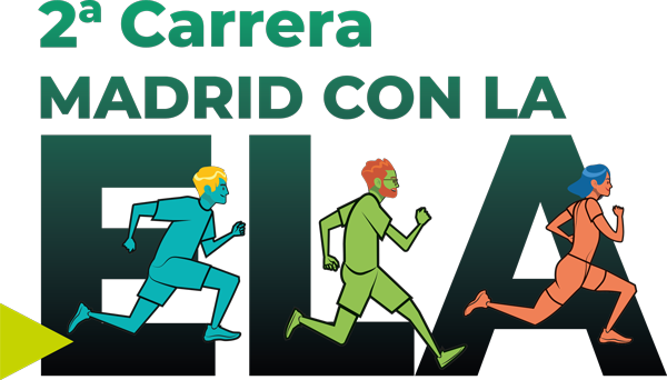 Logotipo de la II Carrera Madrid con la ELA