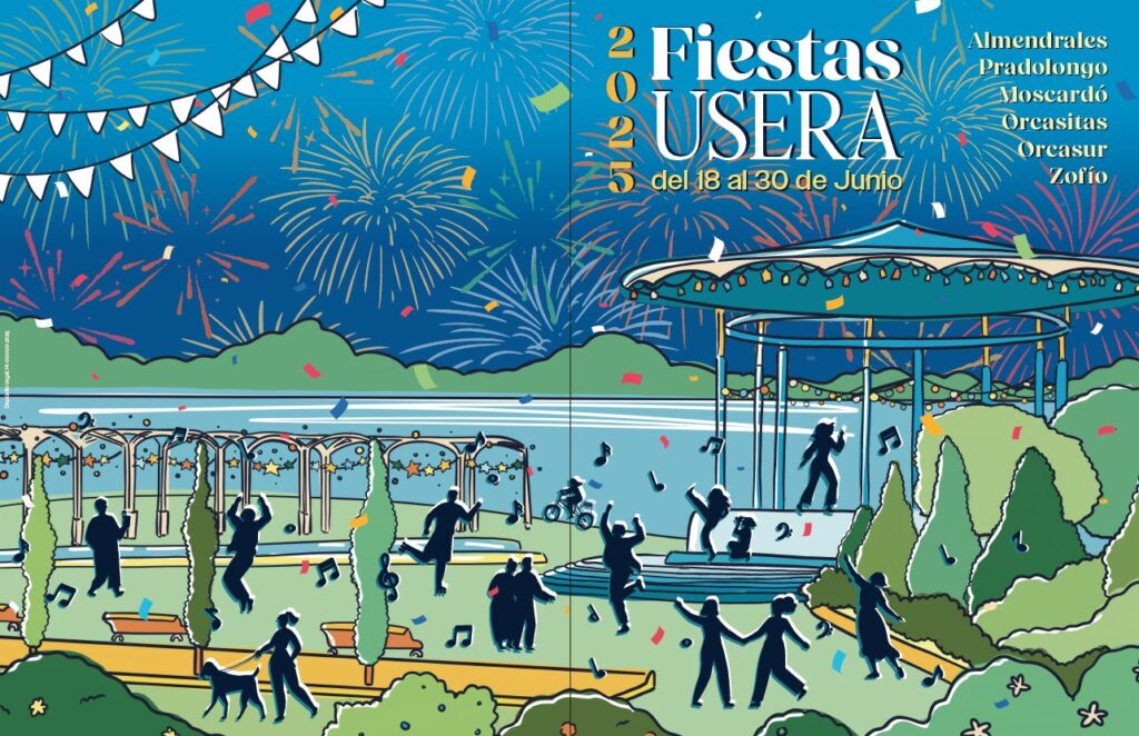 Detalle portada díptico Fiestas de Usera