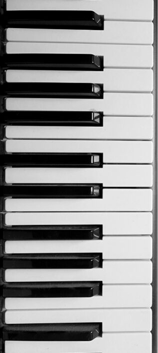 Teclas del piano. Imagen de archivo