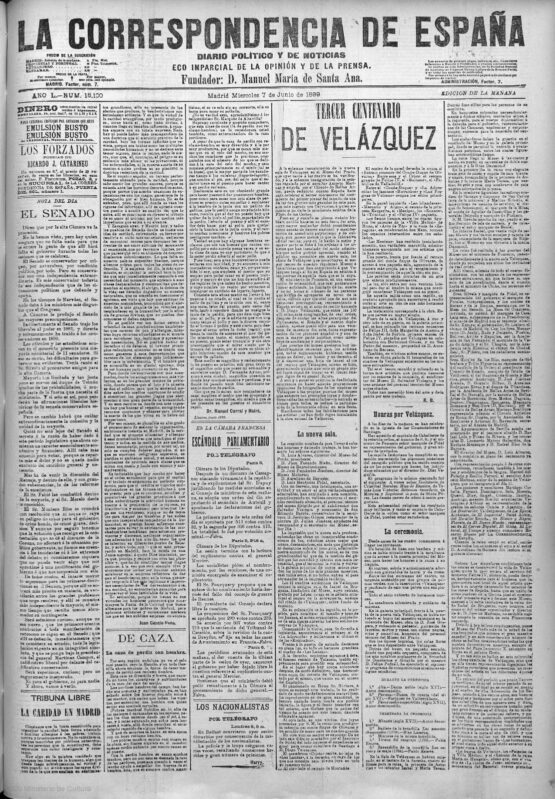 Crónica de La Correspondencia de España. Hemeroteca Municipal de Madrid.