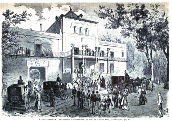Dibujo de la Quinta de Eugenia de Montijo en Carabanchel Dibujo de la Quinta de Eugenia de Montijo en Carabanchel
