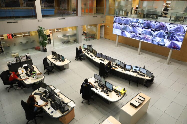 Imagen de archivo del Centro de Control de Túneles de la M-30