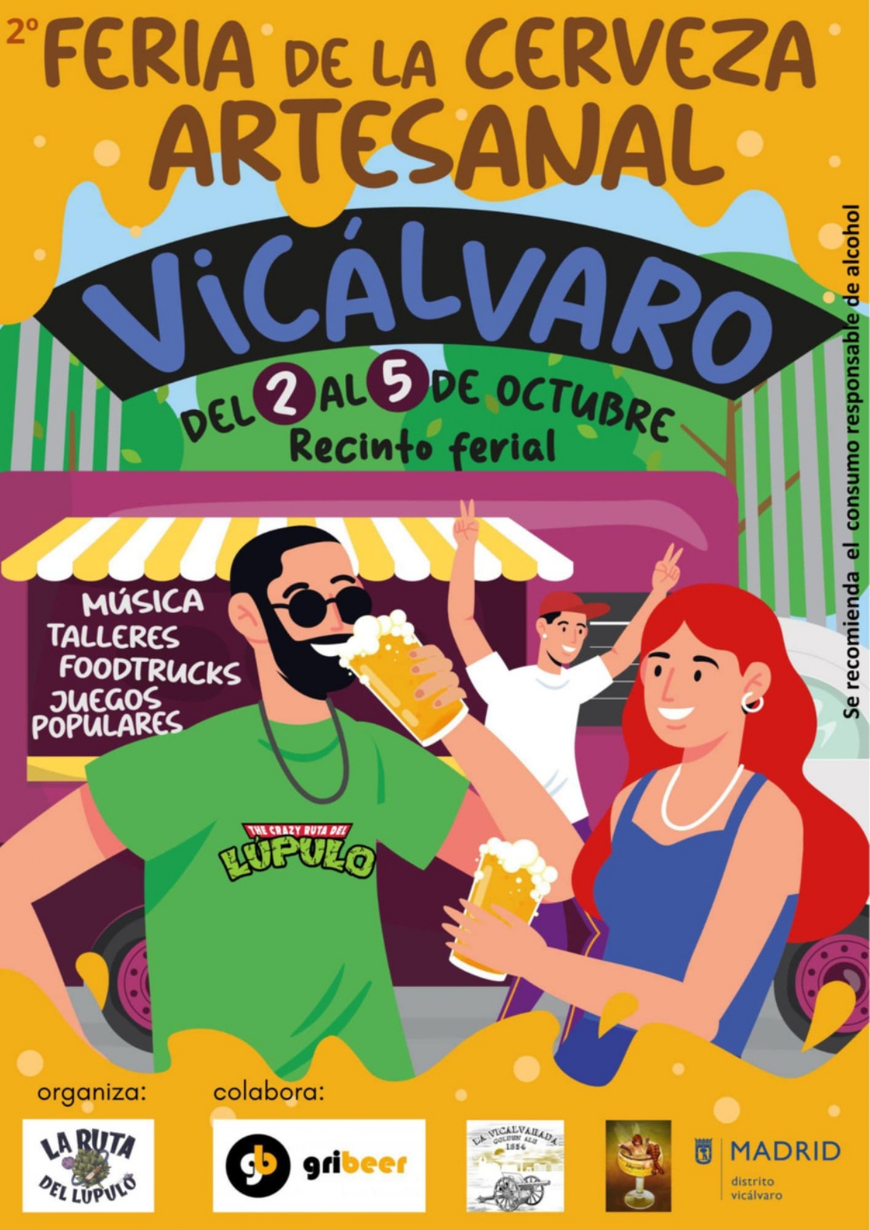 Cartel promocional de la Feria de la Cerveza Artesanal