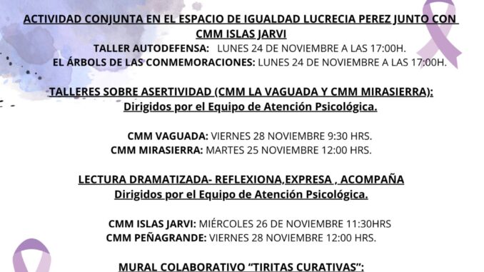 Fuencarral-El Pardo programa multitud de actividades para concienciar ...