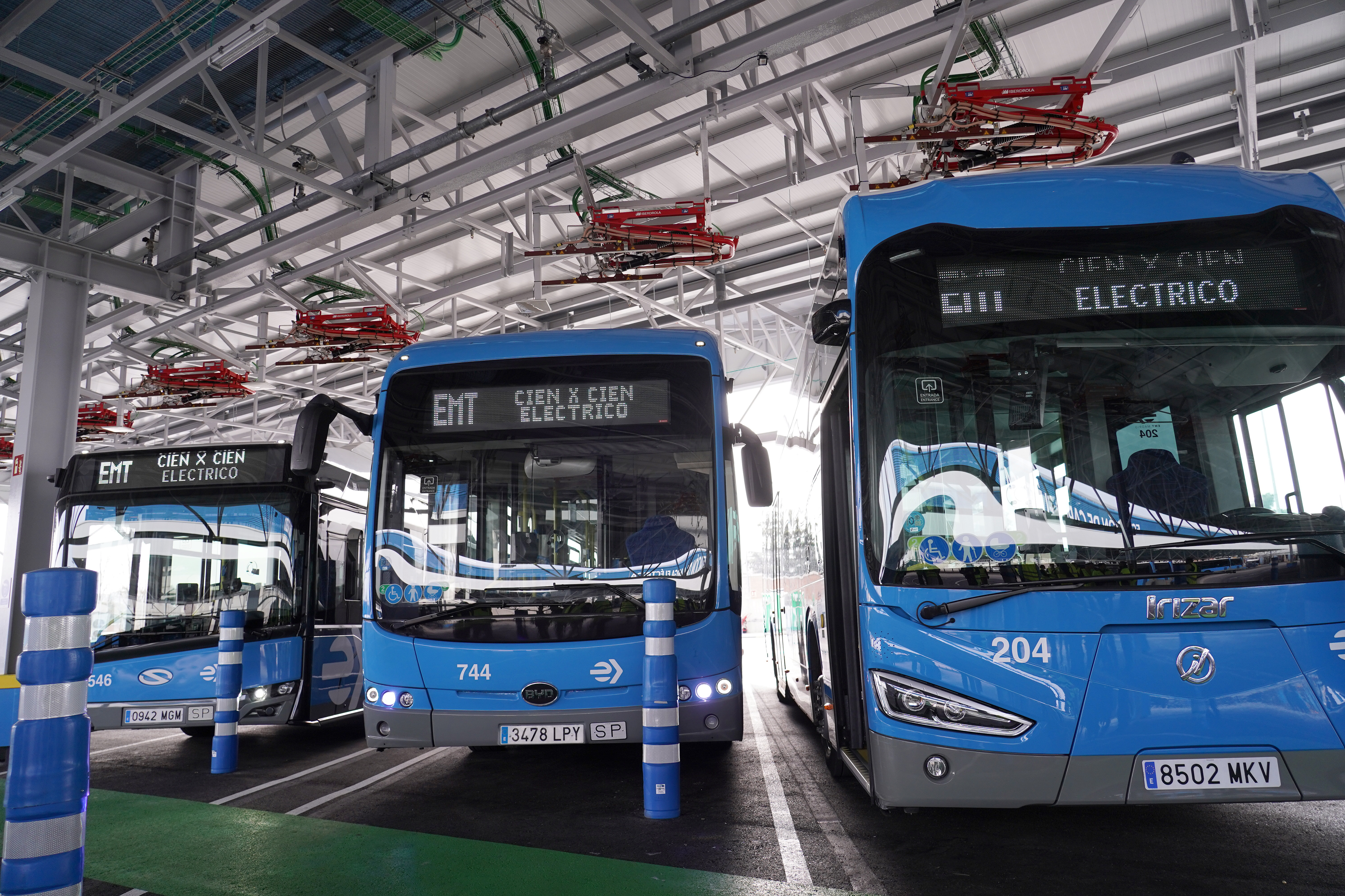 Flota de autobuses eléctrico de EMT Madrid