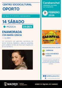 Cartel del concierto Enamorada