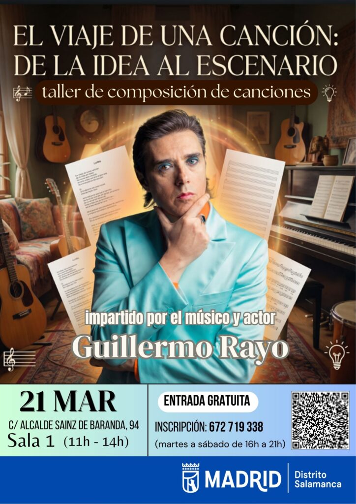 Cartel del taller de composición musical