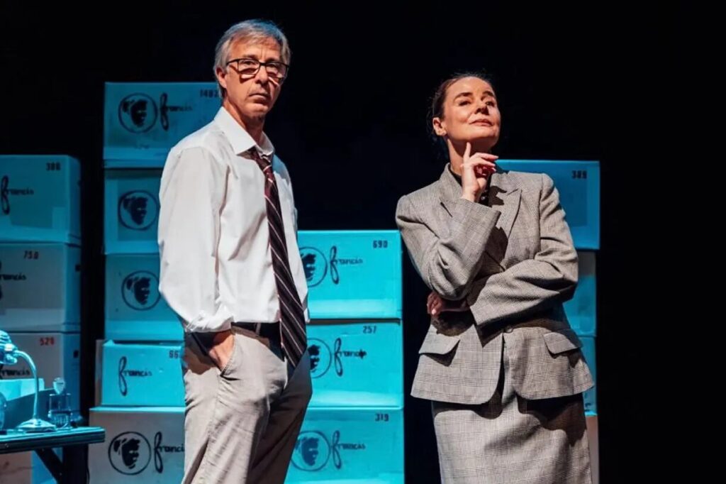 Los actores Rafa Sánchez y Patricia Jacas, protagonistas de la obra