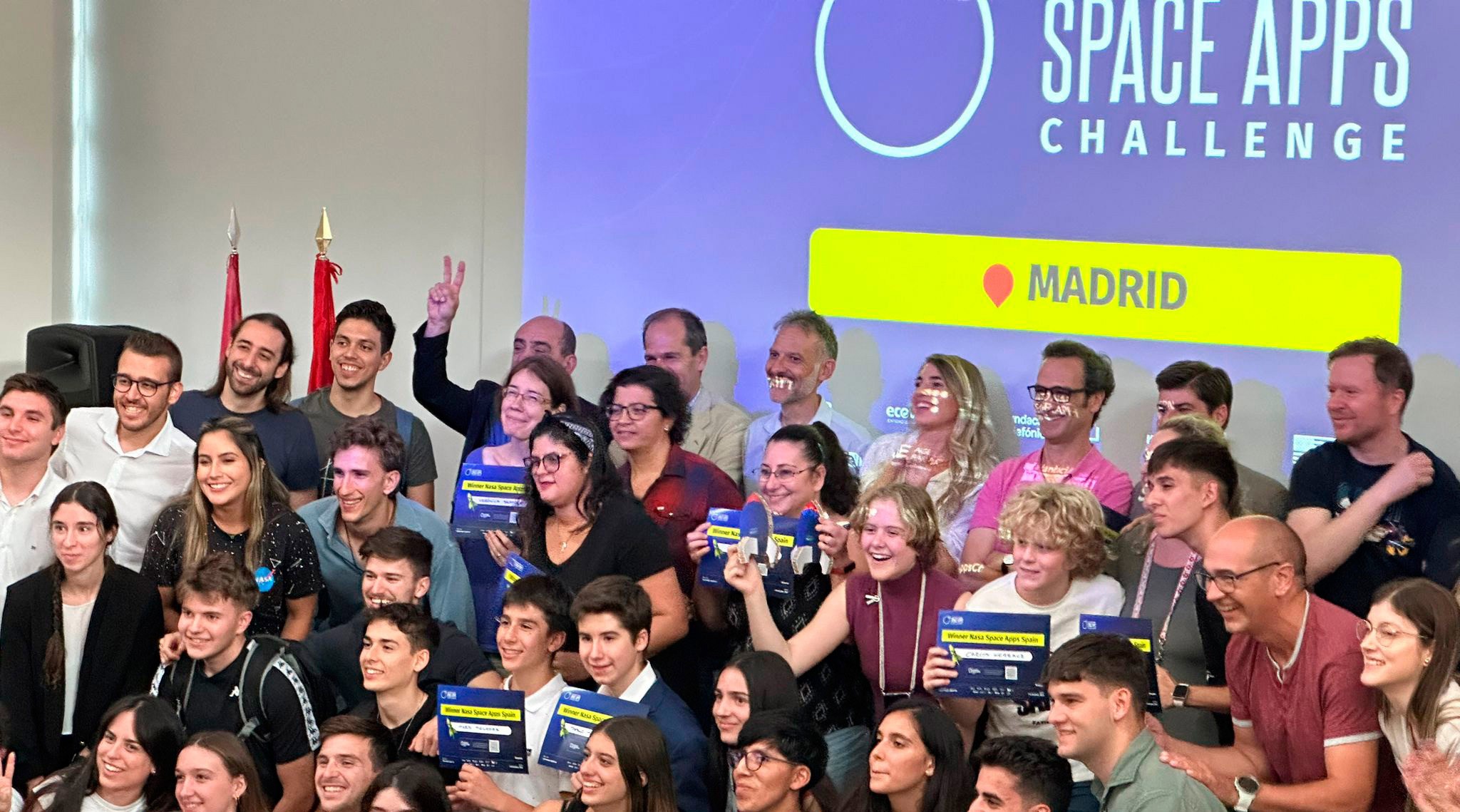 Participantes de Madrid del Hackaton Nasa Space Apps Challenge