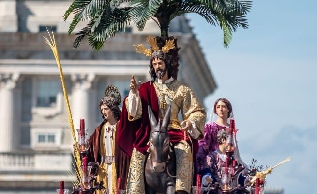 Procesión de La Borriquita en Madrid Domingo de Ramos