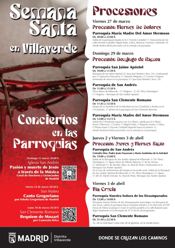 Cartel de Semana Santa en Villaverde